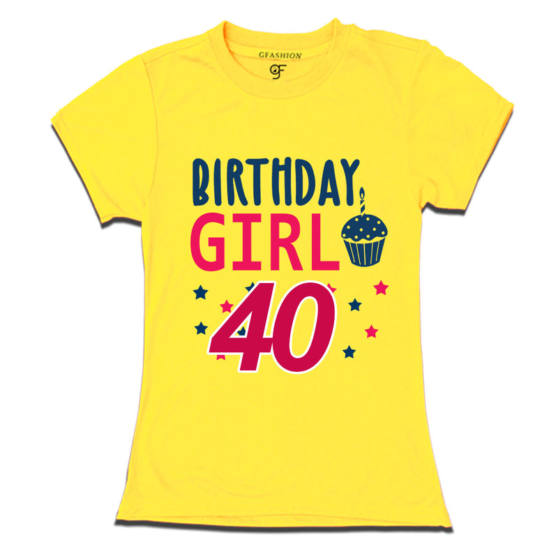 Birthday Girl t shirts for 40th year