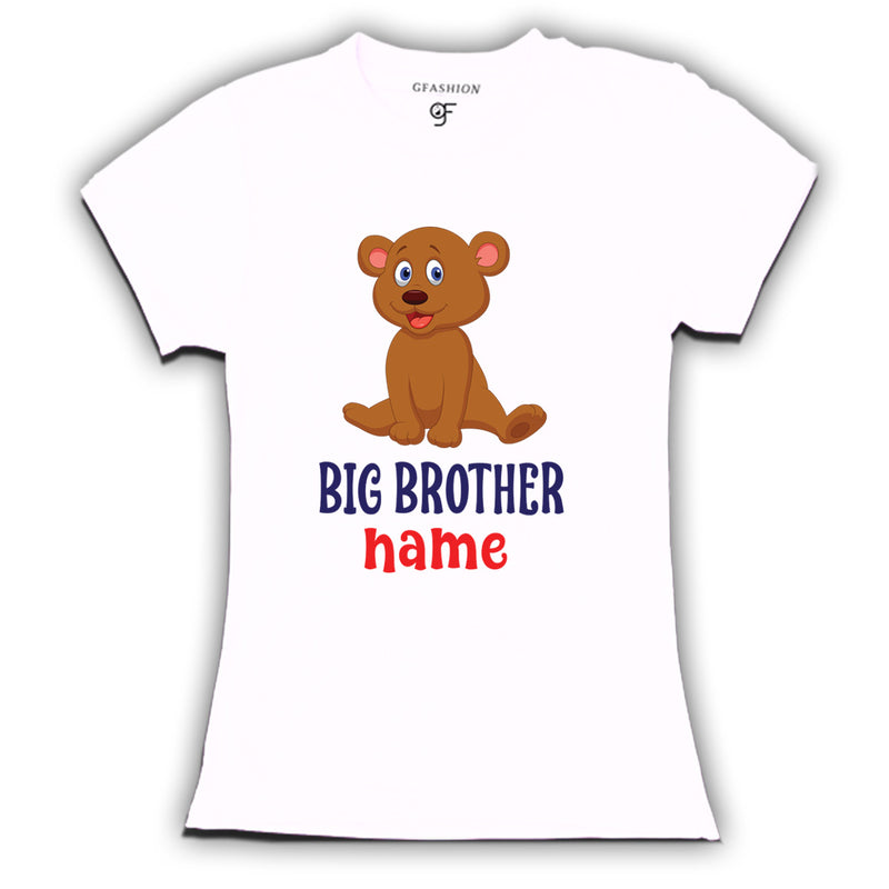 boy's t-shirts name customize  with cute baby bear carton print