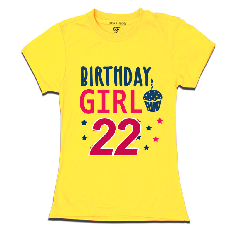 Birthday Girl t shirts for 22nd year