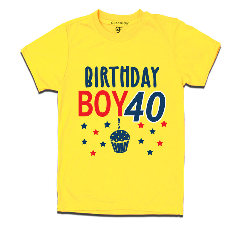 Birthday boy t shirts for 40th year