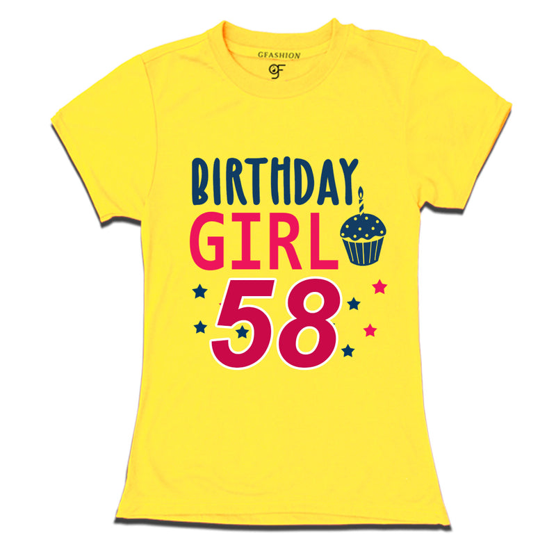 Birthday Girl t shirts for 58th year