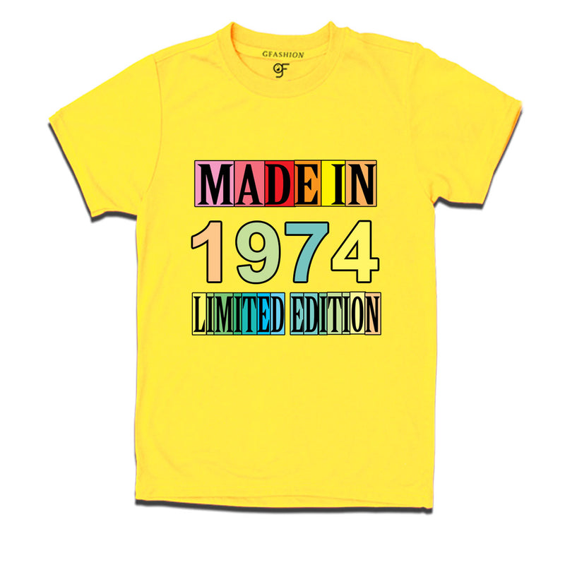 Made in 1974 Limited Edition t shirts