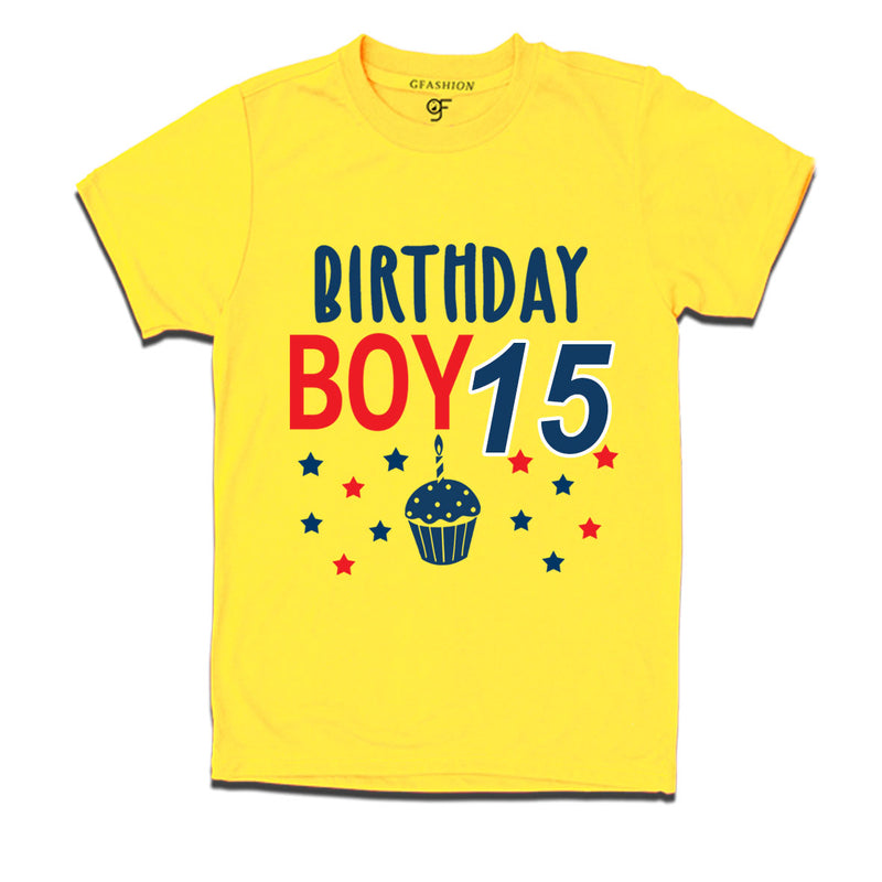 Birthday boy t shirts for 15th year