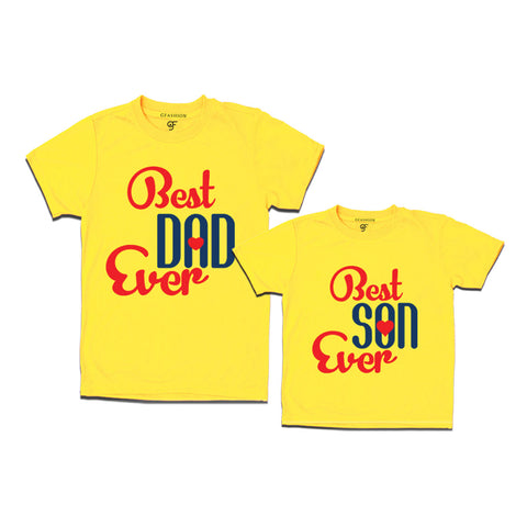 BEST DAD BEST SON EVER FAMILY T SHIRTS