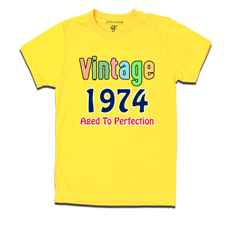 vintage 1974 aged to perfection t-shirts