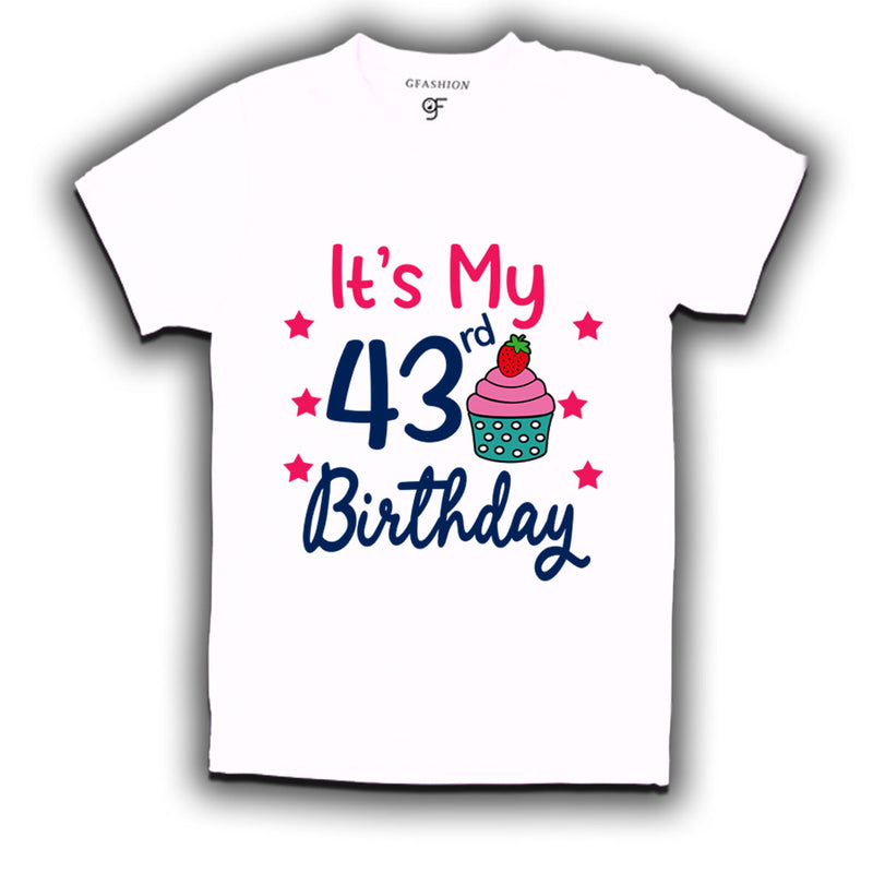 it's my 43rd birthday tshirts for  men's and women's