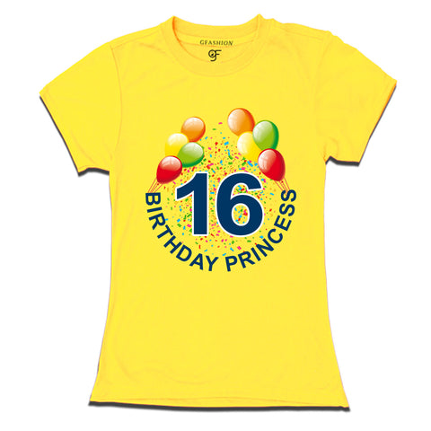 Birthday princess t shirts for 16th birthday