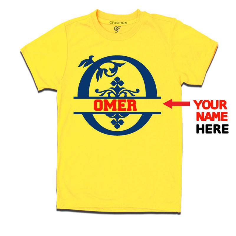Initial O with name t shirts for kids and adults