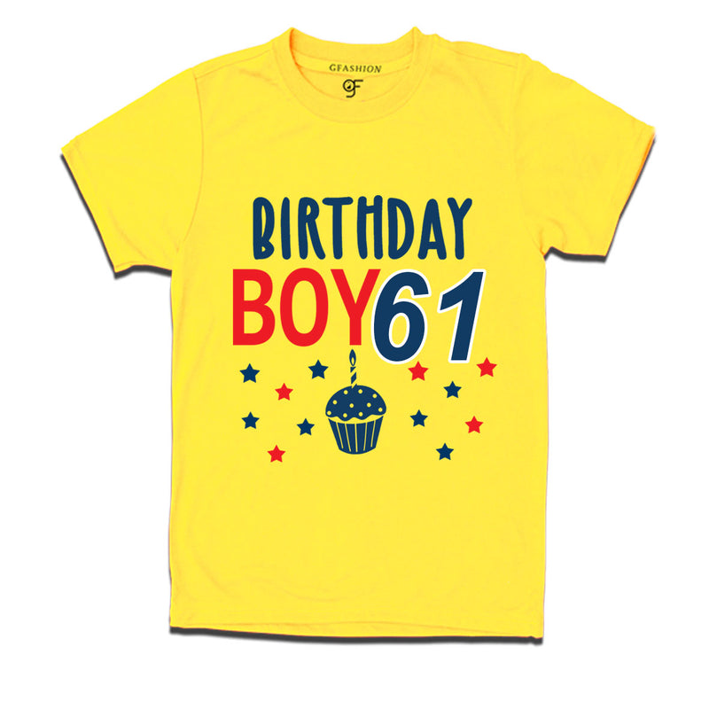 Birthday boy t shirts for 61st year