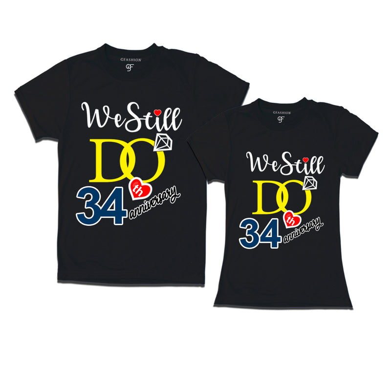 We Still Do Lovable 34th anniversary t shirts for couples