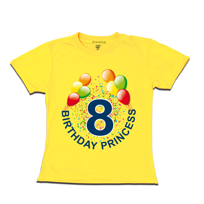 Birthday princess t shirts for 8th birthday