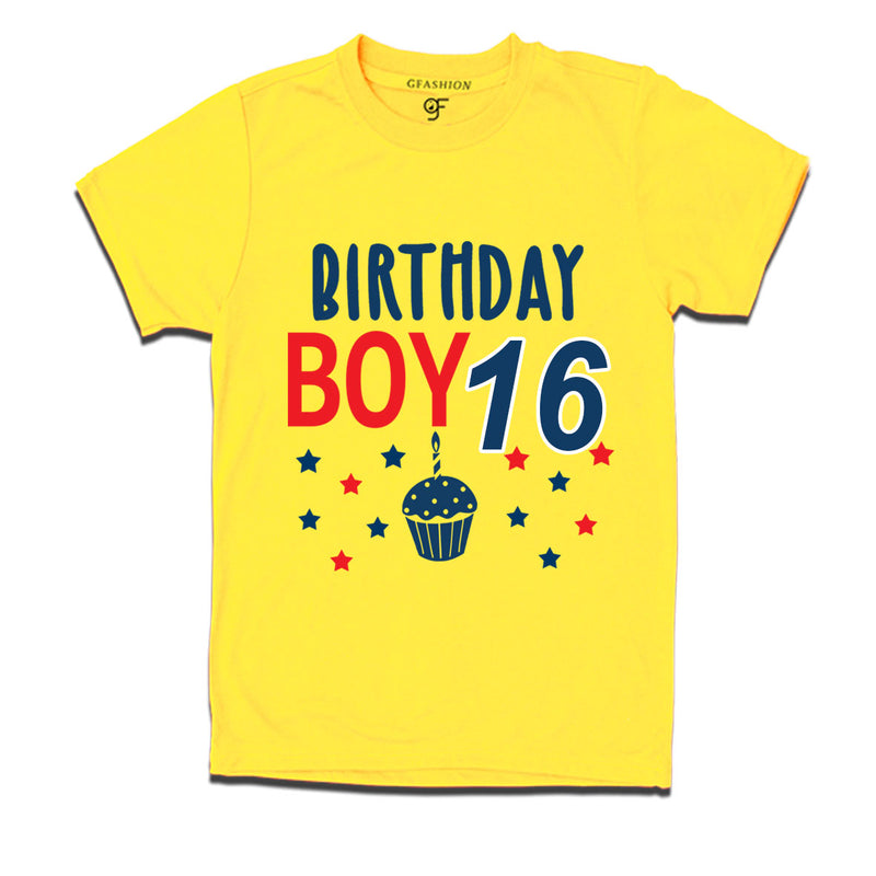 Birthday boy t shirts for 16th year