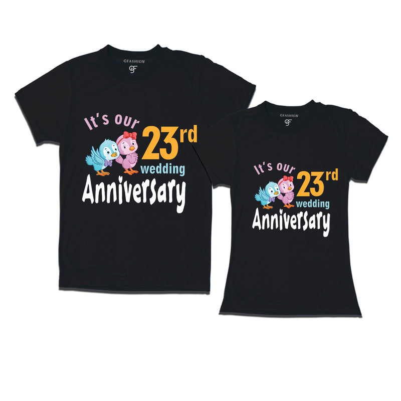 Its our 23rd wedding anniversary cute couple t-shirts