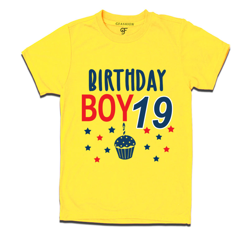 Birthday boy t shirts for 19th year