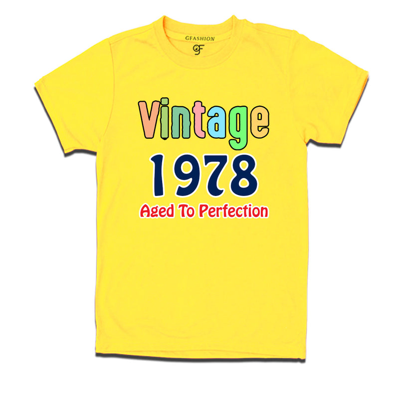 vintage 1978 aged to perfection t-shirts