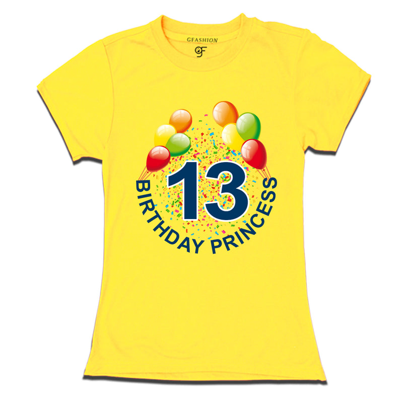 Birthday princess t shirts for 13th birthday