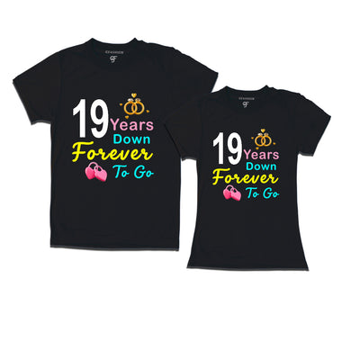 19 years down forever to go-19th  anniversary t shirts