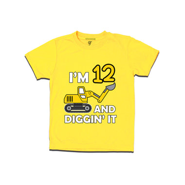 I'm 12 and Digging It t shirts for boys and girls