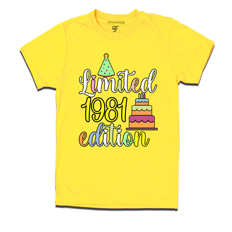 limited 1981 edition birthday t-shirts