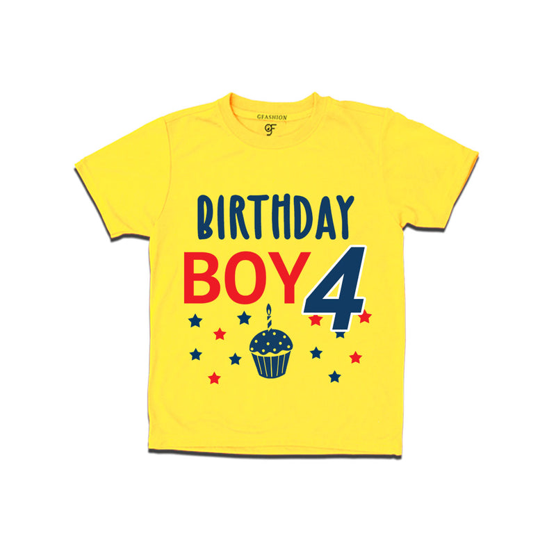 Birthday boy t shirts for 4th year