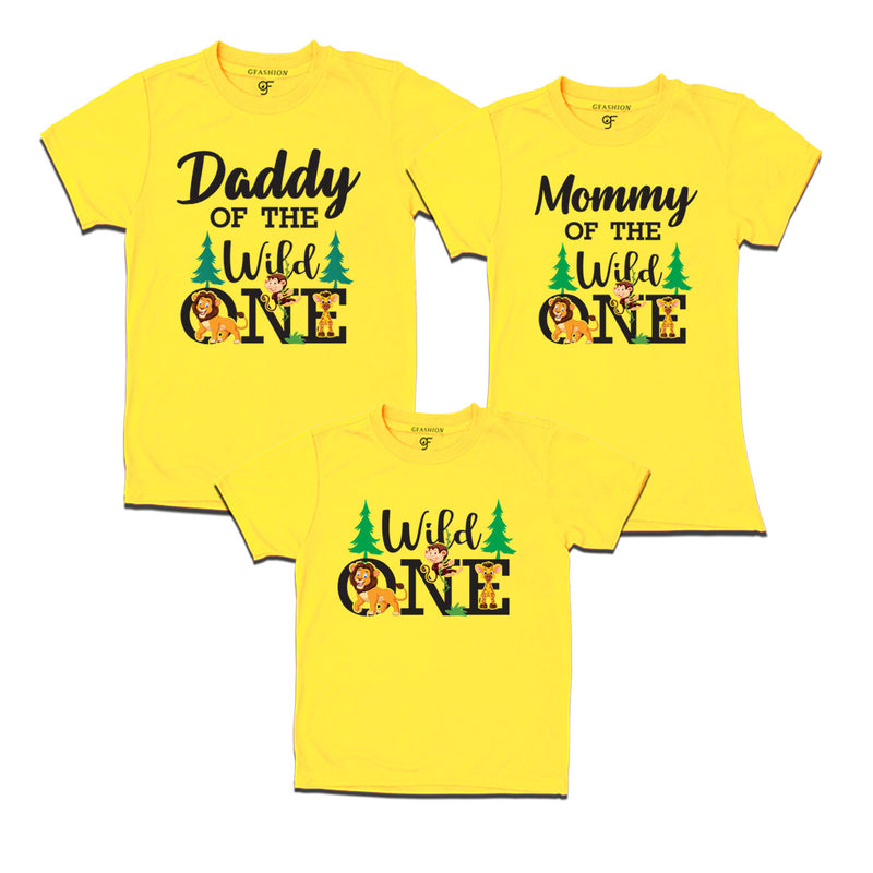 DADDY OF THE WILD ONE MOMMY OF THE WILD ONE AND WILD ONE BIRTHDAY FAMILY T SHIRTS