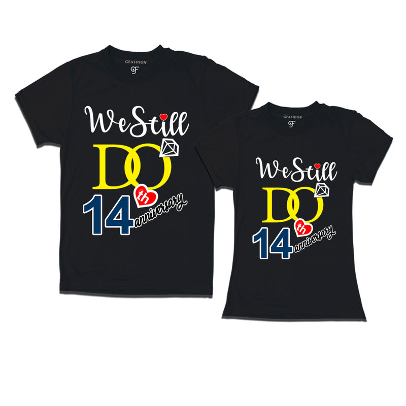 We Still Do Lovable 14th anniversary t shirts for couples
