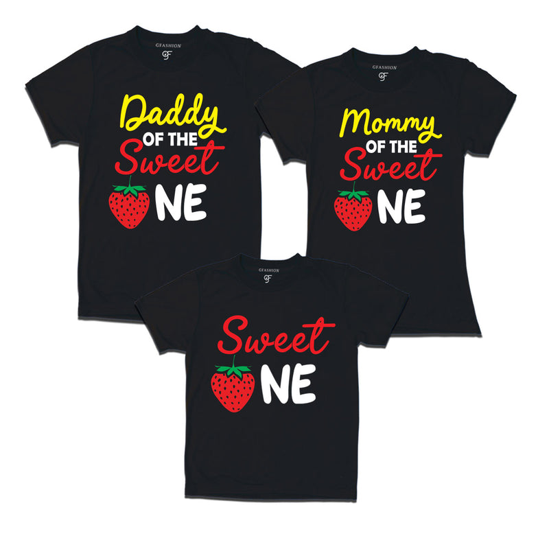 DADDY OF THE MOMMY OF THE SWEET ONE FAMILY T SHIRTS