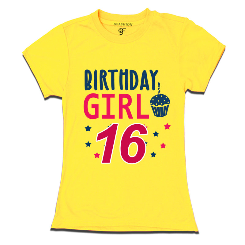 Birthday Girl t shirts for 16th year