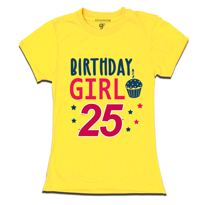 Birthday Girl t shirts for 25th year