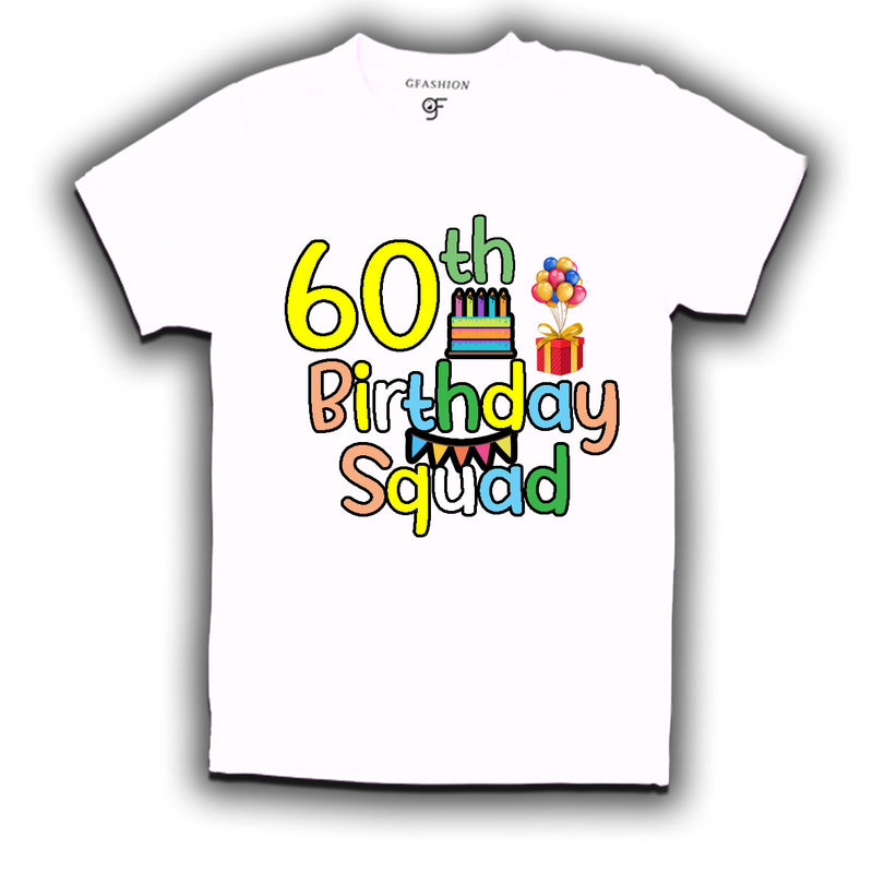 60th birthday squad t shirts