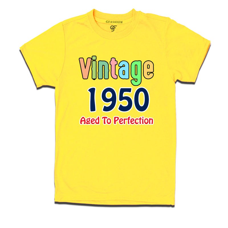 vintage 1950 aged to perfection t-shirts