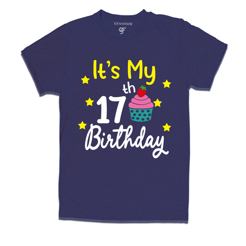 it's my 17th birthday tshirts for boy and girls