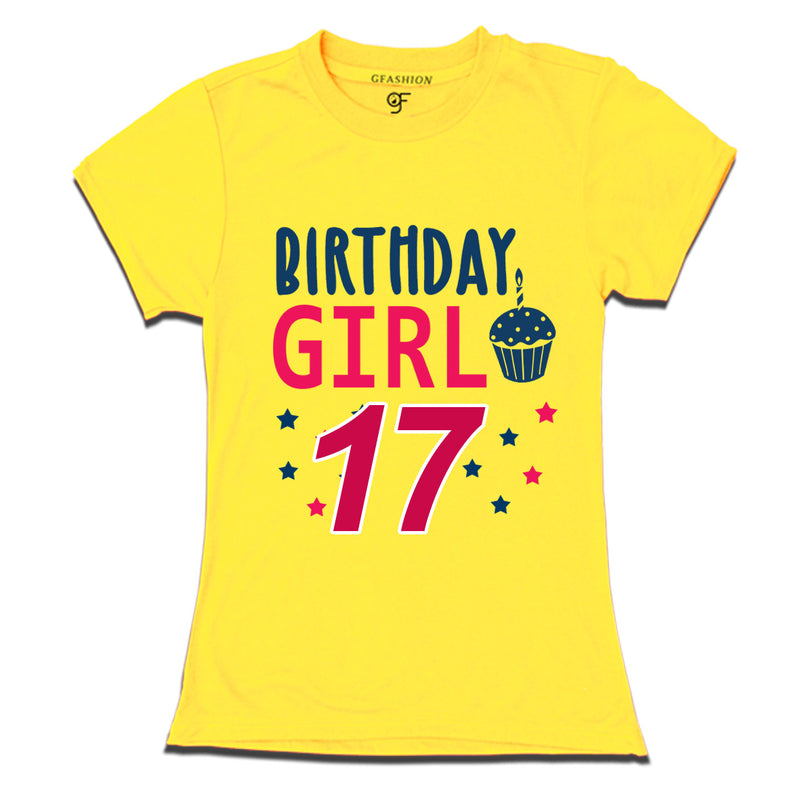 Birthday Girl t shirts for 17th year