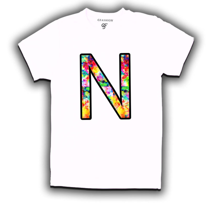 Initial N t shirts for kids and adults