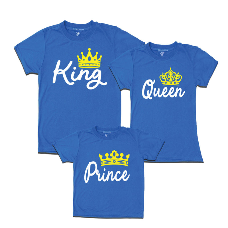 king queen and prince matching family t-shirt
