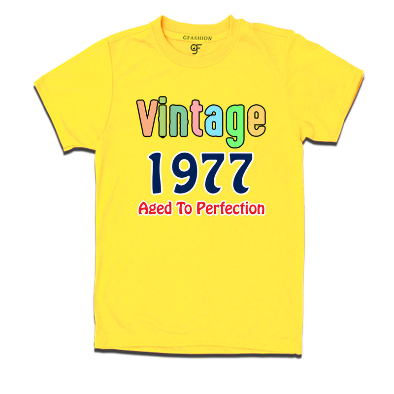 vintage 1977 aged to perfection t-shirts