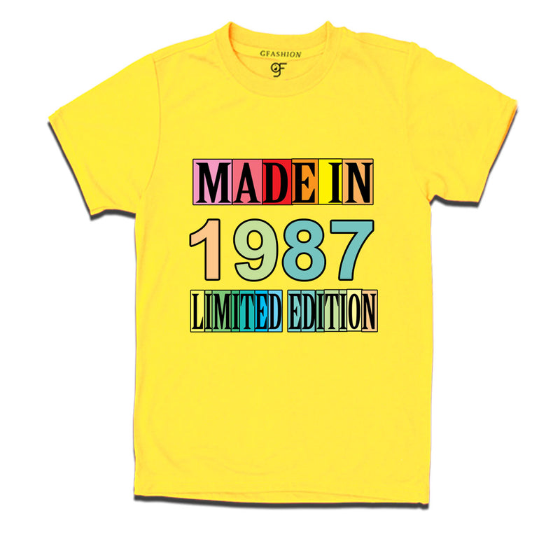 Made in 1987 Limited Edition t shirts