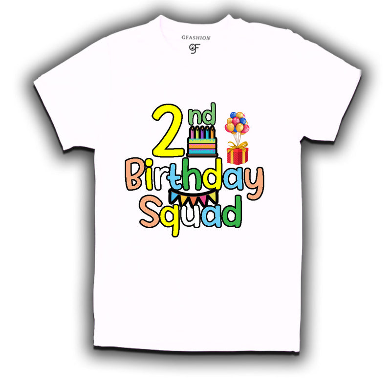 2nd birthday squad t shirts