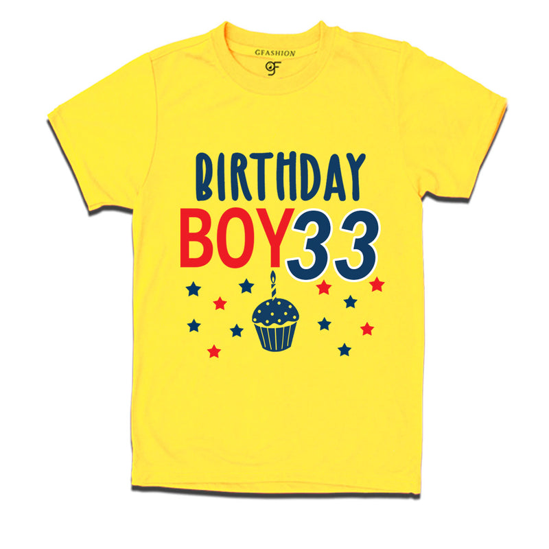 Birthday boy t shirts for 33rd year