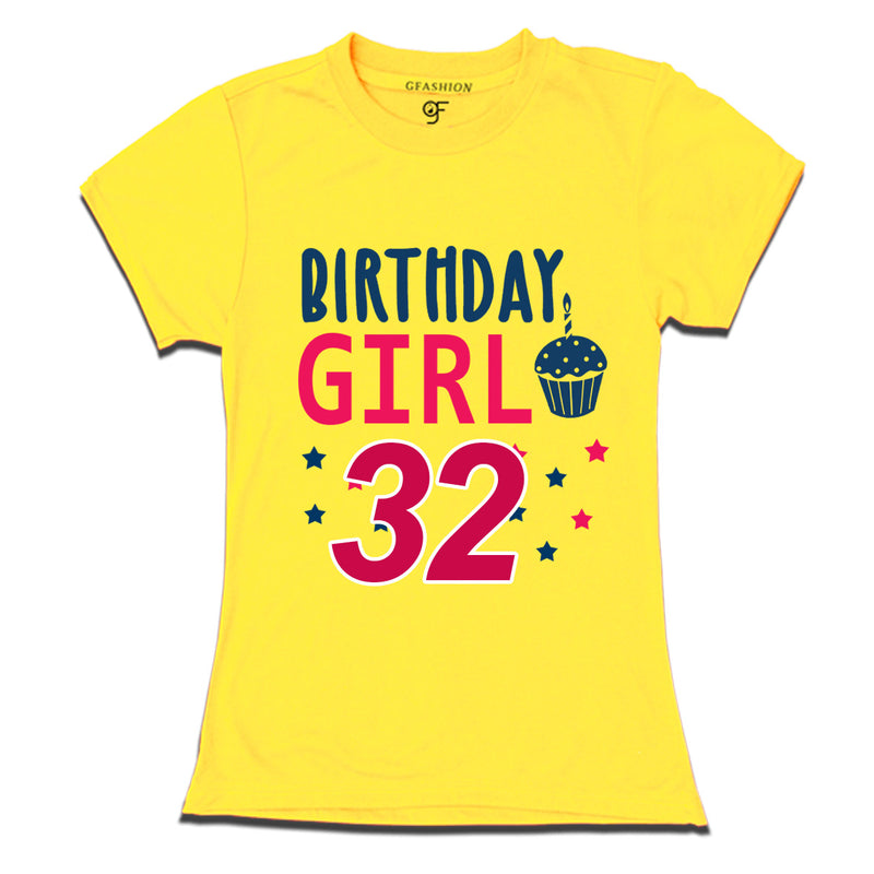 Birthday Girl t shirts for 32nd year