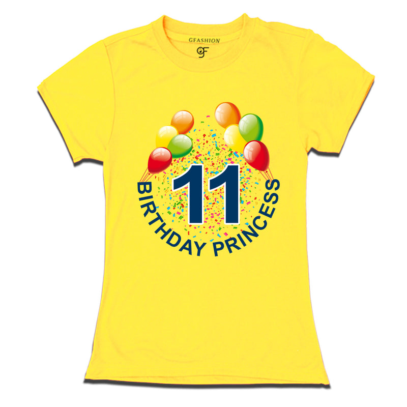 Birthday princess t shirts for 11th birthday