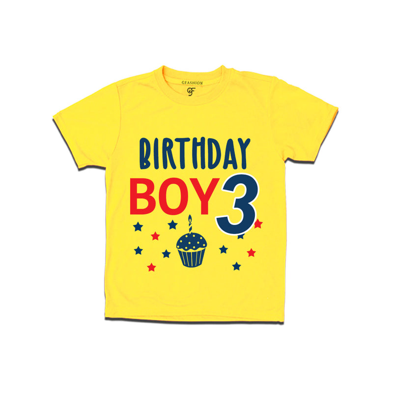 Birthday boy t shirts for 3rd year