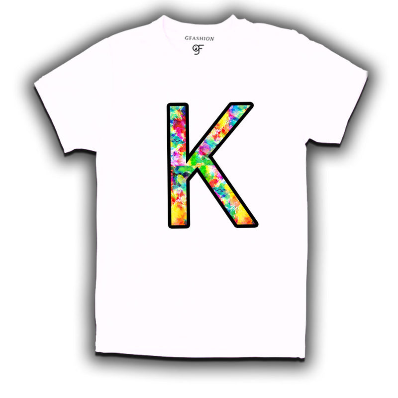Initial K t shirts for kids and adults