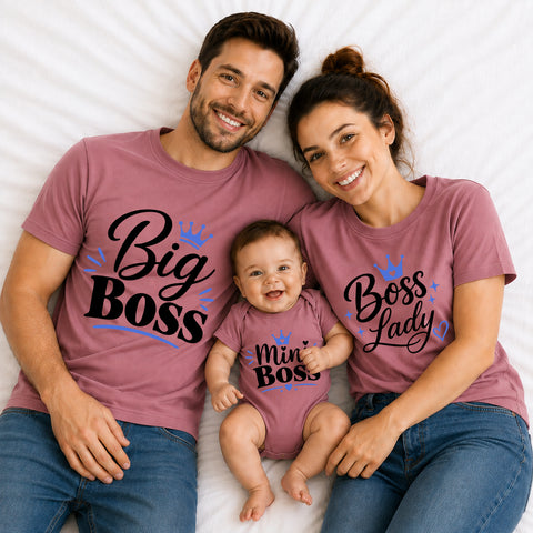 Big Boss Boss Lady Mini Boss Family T-Shirts