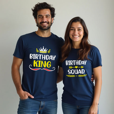 Birthday king T- shirts with birthday squad