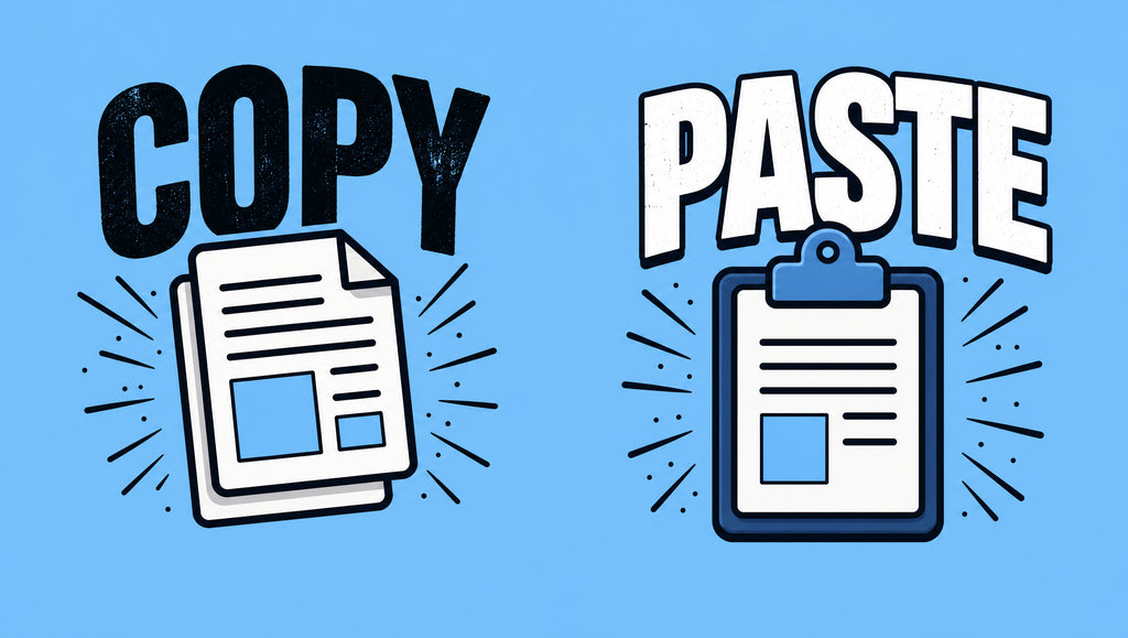 Copy Paste matching dad and baby T-shirt design for father and child combo outfits.