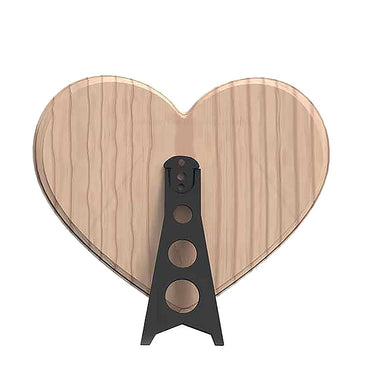 Customize UV Printed Wooden Photo Frame Gift to Love Couples for their Valentine's Day back view with mounting stand