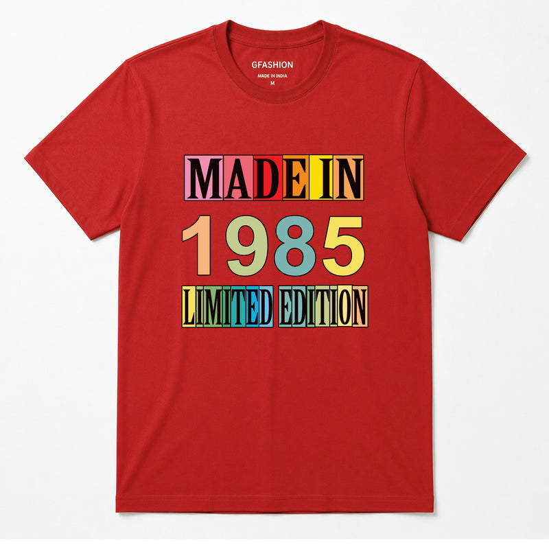Personalized Birth Year T-Shirt | Made In Custom Year Limited Edition