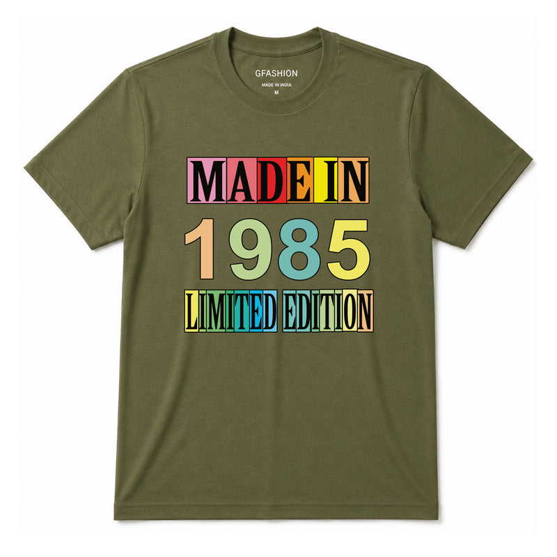 Personalized Birth Year T-Shirt | Made In Custom Year Limited Edition