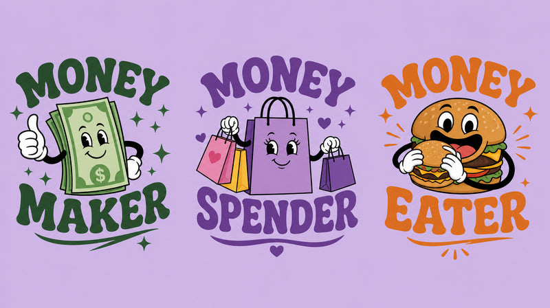 Money Maker Money Spender Money Eater Matching Family T-Shirts